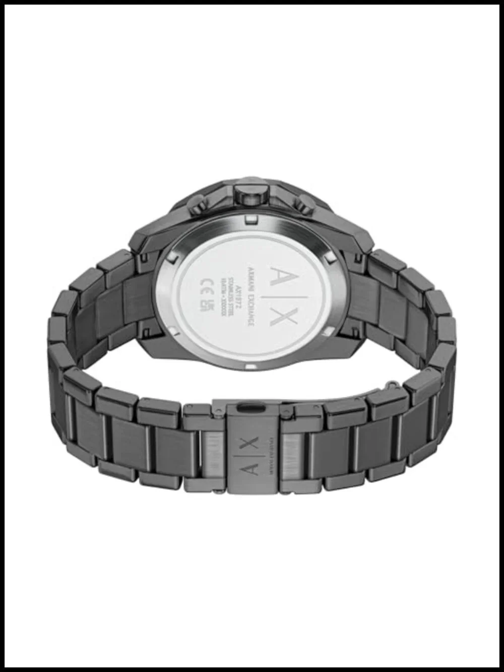 Mens Stainless Steel Chronograph Watch 100m Water Resistant Dive Inspired
